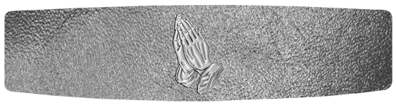 124 Praying Hands Silver Silver